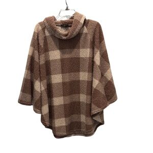 Lane Bryant Cozy Plaid Cowl Neck Poncho Size 14/16